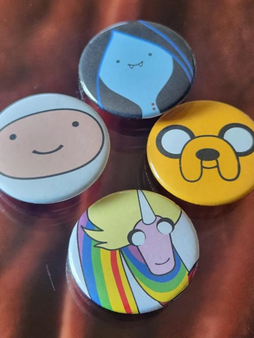 Adventure Time Pinback Badge Button Set. - Picture 2 of 2